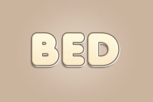Bed - 3D Text Style Effect: Elevate Your Designs Instantly