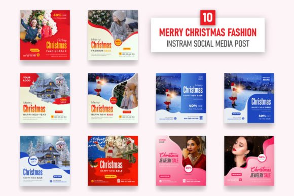 Christmas Fashion Sale Social Media Post