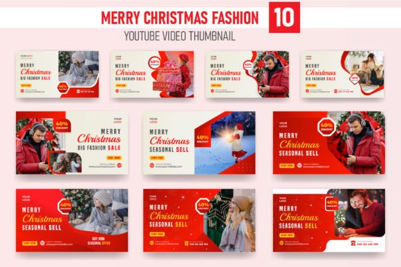 Christmas Fashion Sale Youtube Thumbnail & Design Asset
