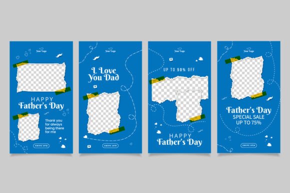 Creative Father's Day Instagram Story Template