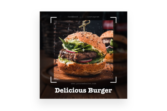 Delicious Burger 3 Instagram Post Template