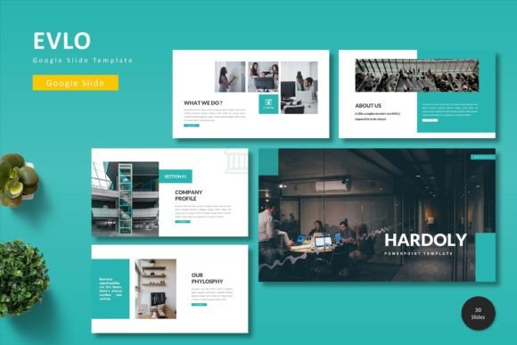 Hardoly: A Versatile Google Slide Template for Creative Professionals