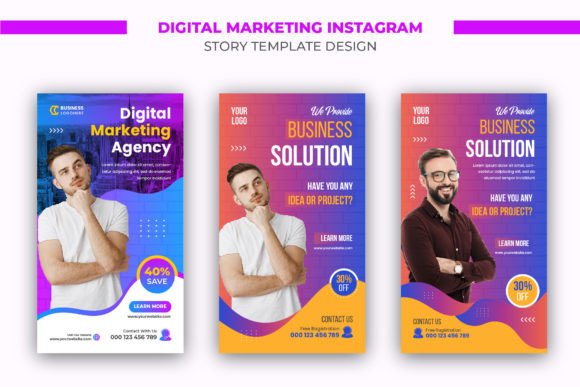 Professional Digital Marketing Instagram Story Set for Your Brand