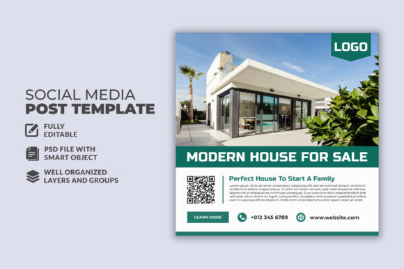 Real Estate Sale Social Media Template: Design Assets