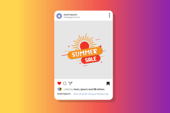 Summer Sale Vector Banner Template