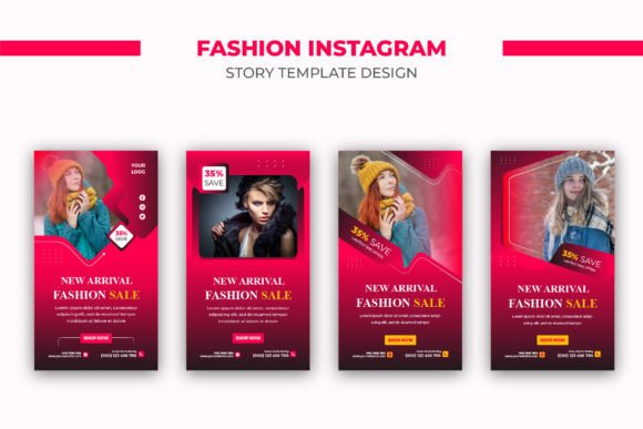 Winter Fashion Sale Instagram Story Set
